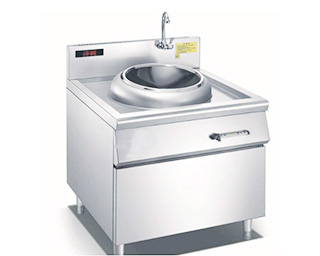 電磁環保單頭炒爐 尺寸:800x750x800+450mm